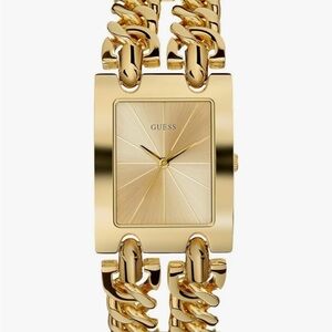 Guess Women's Gold Chain-Link Watch